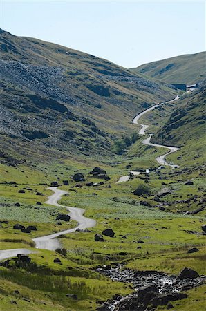 Honister Pass, Lake District-Nationalpark, Cumbria, England, Vereinigtes Königreich, Europa Stockbilder - Lizenzpflichtiges, Bildnummer: 841-06342383