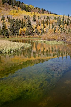 silver lake - Silver Lake in the fall, Wasatch-Cache National Forest, Utah, United States of America, North America Stock Photo - Rights-Managed, Code: 841-06342434