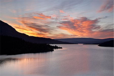 Lever du soleil sur St. Mary Lake, Glacier National Park, Montana, États-Unis d'Amérique, l'Amérique du Nord Photographie de stock - Rights-Managed, Code: 841-06342502