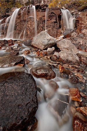 parque nacional de jasper - Tangle Falls, Jasper National Park, UNESCO World Heritage Site, Alberta, Canada, North America Foto de stock - Con derechos protegidos, Código: 841-06342592