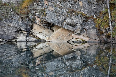 Réflexion Arrowhead rock-clif rive de Horseshoe Lake, Parc National Jasper, UNESCO World Heritage Site, Alberta, Canada, Amérique du Nord Photographie de stock - Rights-Managed, Code: 841-06342607