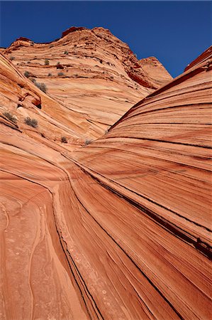 La Mini vague formation, Coyote Buttes sauvages, Vermillion Cliffs National Monument, Arizona, États-Unis d'Amérique, North America Photographie de stock - Rights-Managed, Code: 841-06342668