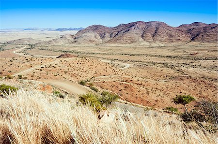 erosion - Blick auf das Gelände in der Nähe der Straße C 26, Khomas Region, Namibia, Afrika Stockbilder - Lizenzpflichtiges, Bildnummer: 841-06342759