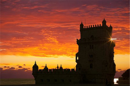 Belem Tower, UNESCO World Heritage Site, Lisbon, Portugal, Europe Foto de stock - Direito Controlado, Número: 841-06342858