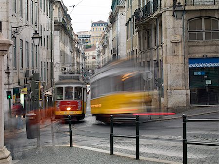 simsearch:841-05846861,k - Trams in the old town, Lisbon, Portugal, Europe Stock Photo - Rights-Managed, Code: 841-06342864