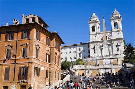 piazza di spagna - Piazza di Spagna and Spanish Steps, Rome, Lazio, Italy, Europe Stock Photo - Rights-Managed, Code: 841-06342895