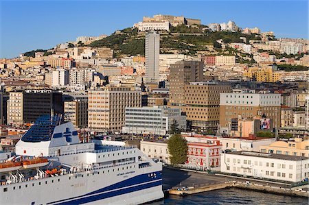 Port of Naples, Campania, Italy, Europe Foto de stock - Con derechos protegidos, Código: 841-06342918