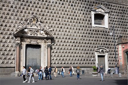 Gesu Nuovo Church in Naples, Campania, Italy, Europe Fotografie stock - Rights-Managed, Codice: 841-06342923