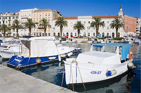 Fischerboote in Split, Kroatien, dalmatinische Küste Europa Stockbilder - Lizenzpflichtiges, Bildnummer: 841-06343020