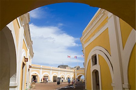 san juan puerto rico travel - Castillo San Felipe del Morro, Old City of San Juan, Puerto Rico Island, West Indies, United States of America, Central America Stock Photo - Rights-Managed, Code: 841-06343048