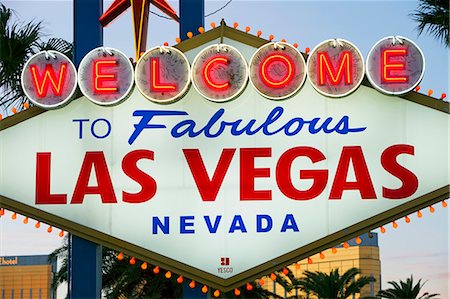 Willkommen Sie bei Las Vegas Sign, Las Vegas, Nevada, Vereinigte Staaten von Amerika, Nordamerika Stockbilder - Lizenzpflichtiges, Bildnummer: 841-06343196