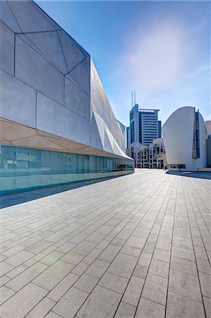 Extérieur du nouveau bâtiment Herta et Paul Amir du Tel Aviv Museum of Art, Tel Aviv, Israël, Moyen-Orient Photographie de stock - Rights-Managed, Code: 841-06343222