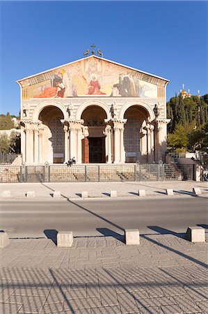 L'église de toutes les Nations, Mont des oliviers, Jérusalem, Israël, Moyen-Orient Photographie de stock - Rights-Managed, Code: 841-06343236