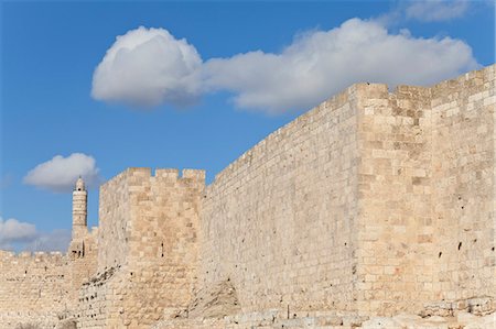 Citadelle (la tour de David), murs de la vieille ville, Site du patrimoine mondial de l'UNESCO, Jérusalem, Israël, Moyen-Orient Photographie de stock - Rights-Managed, Code: 841-06343253