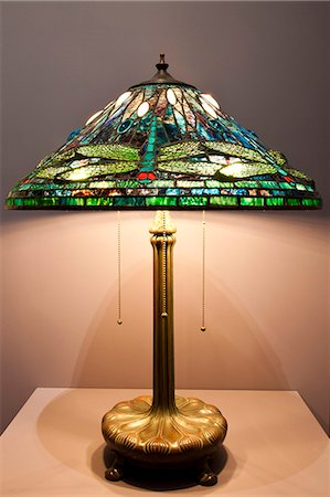 dragon fly - Tiffany lamp, the Charles Hosmer Morse Museum, Winter Park, Florida, United States of America, North America Stock Photo - Rights-Managed, Code: 841-06343314