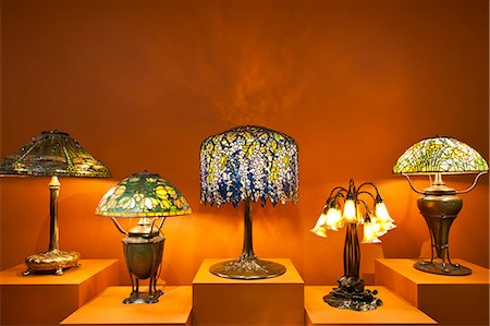 Tiffany lamps, the Charles Hosmer Morse Museum, Winter Park, Florida, United States of America, North America Stock Photo - Rights-Managed, Code: 841-06343315
