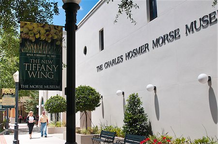 The Charles Hosmer Morse Museum, Winter Park, Florida, United States of America, North America Stock Photo - Rights-Managed, Code: 841-06343316