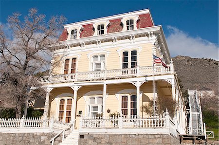 Savage Mansion dating from around 1861, Virginia City, Nevada, United States of America, North America Stock Photo - Rights-Managed, Code: 841-06343340