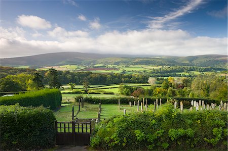 exmoor - Selworthy Church graveyard, overlooking beautiful countryside, Exmoor National Park, Somerset, England, United Kingdom, Europe Stock Photo - Rights-Managed, Code: 841-06343418