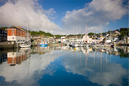 padstow - Padstow Fischerei Ortschaft mit Hafen, Cornwall, England, Vereinigtes Königreich, Europa Stockbilder - Lizenzpflichtiges, Bildnummer: 841-06343526