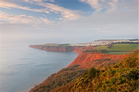 simsearch:841-06343521,k - Looking over Littleham Cove towards Straight Point, and a clifftop caravan park, Jurassic Coast, UNESCO World Heritage Site, Exmouth, Devon, England, United Kingdom, Europe Fotografie stock - Rights-Managed, Codice: 841-06343579