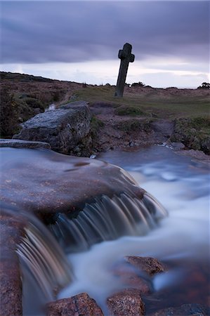 simsearch:841-09242258,k - Twilight at Windy Post stone cross in Dartmoor, Devon, England, United Kingdom, Europe Foto de stock - Con derechos protegidos, Código: 841-06343642