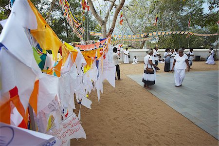 simsearch:841-06344468,k - People praying at Sri Maha Bodhi (sacred bodhi tree), Anuradhapura, UNESCO World Heritage Site, North Central Province, Sri Lanka, Asia Foto de stock - Con derechos protegidos, Código: 841-06343662