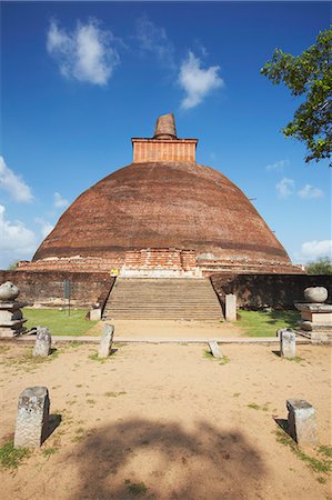 Jetavanarama Dagoba, Anuradhapura, UNESCO World Heritage Site, North Central Province, Sri Lanka, Asia Fotografie stock - Rights-Managed, Codice: 841-06343677