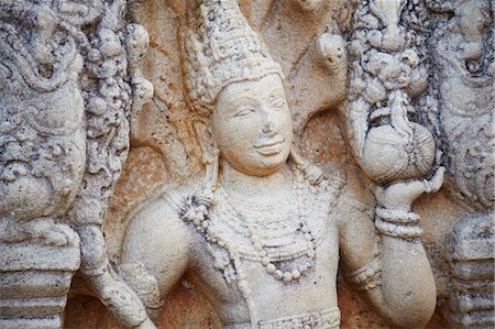 Guardstone at Ratna Prasada, Northern Ruins, Anuradhapura, UNESCO World Heritage Site, North Central Province, Sri Lanka, Asia Stock Photo - Rights-Managed, Code: 841-06343695