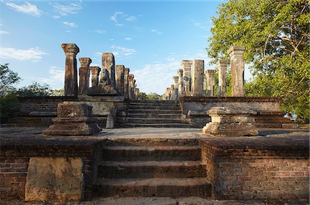 polonnaruwa - Audience Chamber, Island Gardens, Polonnaruwa, UNESCO World Heritage Site, North Central Province, Sri Lanka, Asia Foto de stock - Con derechos protegidos, Código: 841-06343699