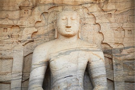 Seated Buddha, Gal Vihara, Polonnaruwa, UNESCO World Heritage Site, North Central Province, Sri Lanka, Asia Stock Photo - Rights-Managed, Code: 841-06343723