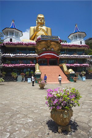 dambulla - Goldener Tempel, UNESCO Weltkulturerbe und Golden Tempel buddhistische Museum, Dambulla, nördlichen Zentralprovinz in Sri Lanka, Asien Stockbilder - Lizenzpflichtiges, Bildnummer: 841-06343751