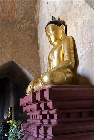 pagan - Seated Buddha, Sulamani Pahto, Bagan (Pagan), Myanmar (Burma), Asia Stock Photo - Rights-Managed, Code: 841-06343800