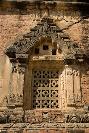 simsearch:841-06343838,k - Decorative stucco, Gubyaukgyi Temple, Bagan (Pagan), Myanmar (Burma), Asia Stock Photo - Rights-Managed, Code: 841-06343819