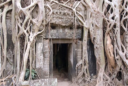 estrafalario - Ta Prohm, Angkor Archaeological Park, UNESCO World Heritage Site, Siem Reap, Cambodia, Indochina, Southeast Asia, Asia Foto de stock - Con derechos protegidos, Código: 841-06343847