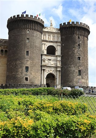 simsearch:841-06343965,k - Maschio Angioino Castle (Castel Nuovo), Naples, Campania, Italy, Europe Fotografie stock - Rights-Managed, Codice: 841-06343966