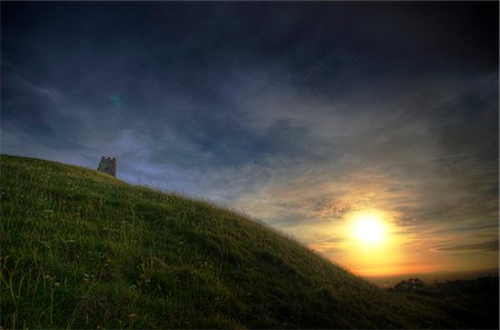 phenomenon - Sunset on Glastonbury Tor, Somerset, England, United Kingdom, Europe Stock Photo - Rights-Managed, Code: 841-06444571