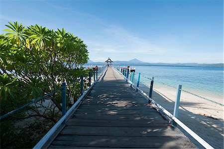 Jetty at Gangga Island, Sulawesi, Indonesia, Southeast Asia, Asia Stock Photo - Rights-Managed, Code: 841-06444682