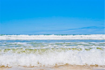 powerful water wave - Tropical paradise of Seventy Five Mile Beach, Fraser Island, UNESCO World Heritage Site, Queensland, Australia, Pacific Stock Photo - Rights-Managed, Code: 841-06444953