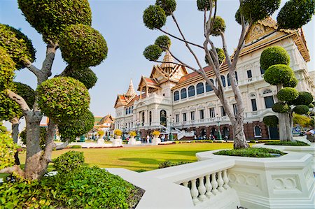 Chakri Maha Prasat Hall, Grand Palais, Bangkok, Thaïlande, Asie du sud-est, Asie Photographie de stock - Rights-Managed, Code: 841-06444999