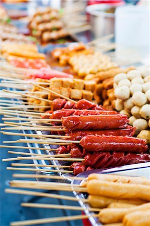 Thai food on a street food stall at the Khaosan Road market in Bangkok, Thailand, Southeast Asia, Asia Stock Photo - Rights-Managed, Code: 841-06444990