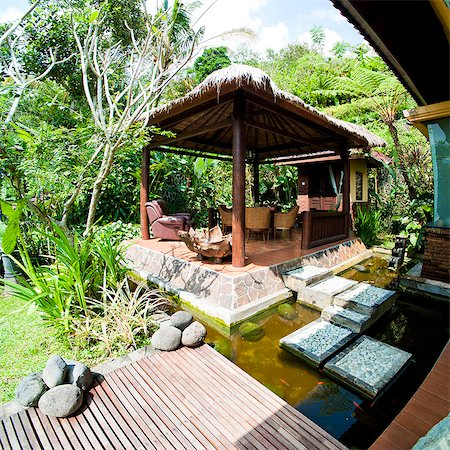 square portugal - Outdoor area at luxury accommodation near Ubud on the island of Bali, Indonesia, Southeast Asia, Asia Stock Photo - Rights-Managed, Code: 841-06445044