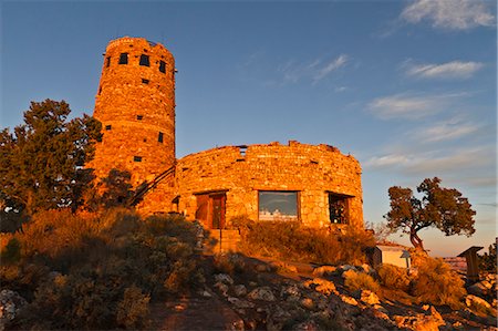 Desert View Watchtower, Grand Canyon National Park, l'UNESCO World Heritage Site, nord de l'Arizona, États-Unis d'Amérique, Amérique du Nord Photographie de stock - Rights-Managed, Code: 841-06445416