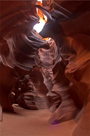 Upper Antelope Canyon (Tse' bighanilini), LeChee Chapter, Navajo Nation, Arizona, United States of America, North America Stock Photo - Rights-Managed, Code: 841-06445411
