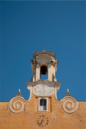 An old bell tower in the Terra Nova section of Bastia in northern Corsica, France, Europe Stock Photo - Rights-Managed, Code: 841-06445553