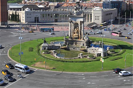 Plaza Espana, Barcelona, Catalunya, Spain, Europe Foto de stock - Con derechos protegidos, Código: 841-06445642