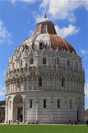 simsearch:841-03489629,k - Cathédrale baptistère, Site du patrimoine mondial de l'UNESCO, Pise, Toscane, Italie, Europe Photographie de stock - Rights-Managed, Code: 841-06445654