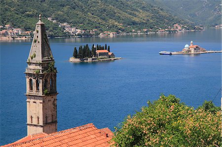 Perast and Kotor Bay, UNESCO World Heritage Site, Montenegro, Europe Foto de stock - Con derechos protegidos, Código: 841-06445677