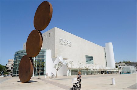 Refurbished Habima building of the National Theatre, Tel Aviv, Israel, Middle East Stock Photo - Rights-Managed, Code: 841-06445881