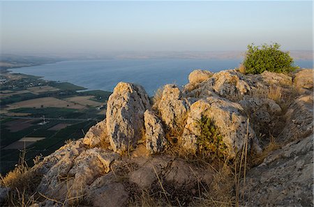 physical geography of middle east - Mount Arbel above the Sea of Galilee, Israel, Middle East Stock Photo - Rights-Managed, Code: 841-06445890